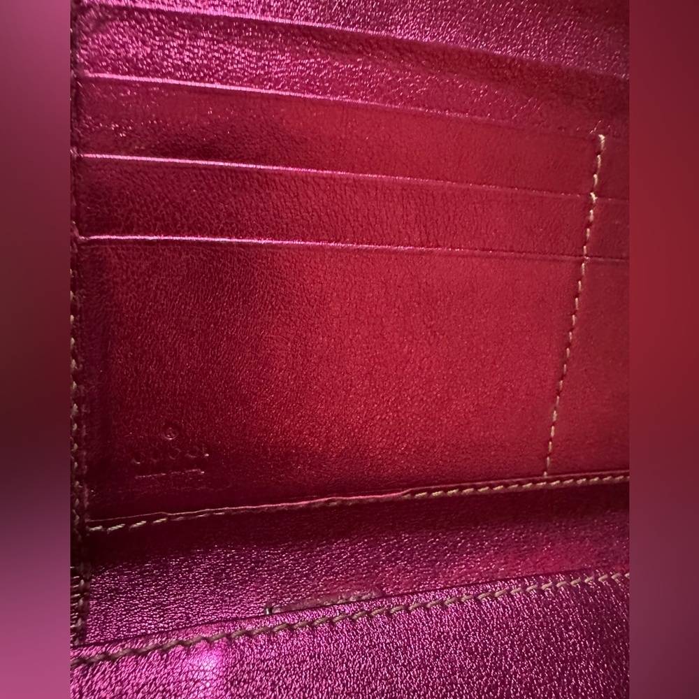 Gucci GG Canvas New Britt Long Wallet W/ COA - Picture 8 of 9
